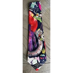 Nicole Miller Tie 100% Silk Medical Theme Excellent Condition Vintage 1991
